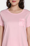 Zivame 2 Mile Fashion Knit Poly Pyjama Set - Rose Shadow — thumbnail 5